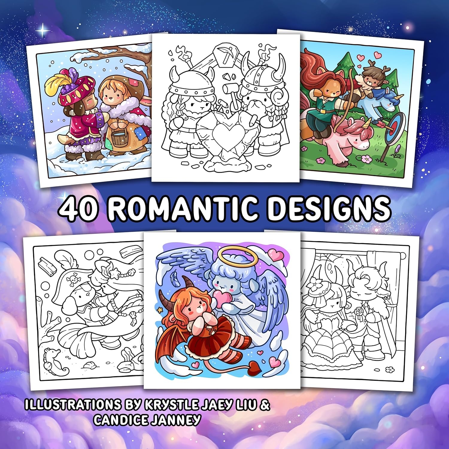 Deltas Comfy kleurboek - Cozy romantasy