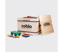 Coblo Magnetische tegels - XL set classic - 250-delig (voorheen de schoolbox)