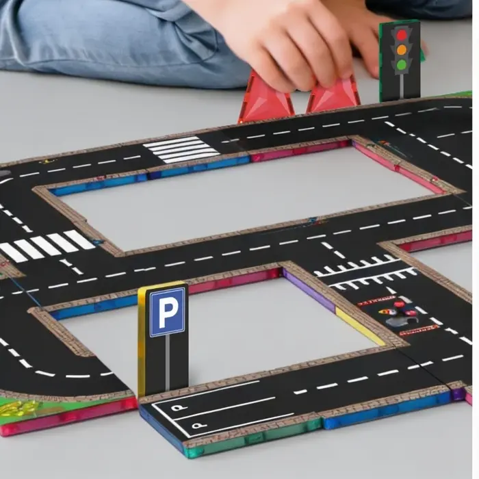 Coblo Magnetische tegels - Toppers Wegen - 60 stuks