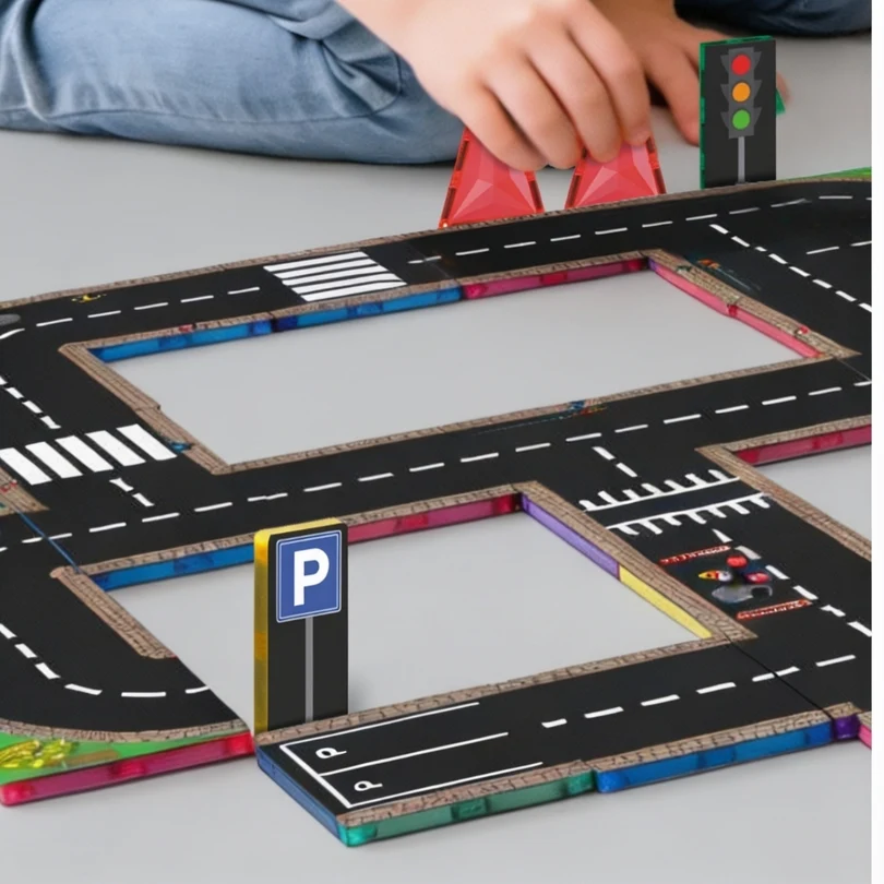 Coblo Magnetische tegels - Toppers Wegen - 60 stuks