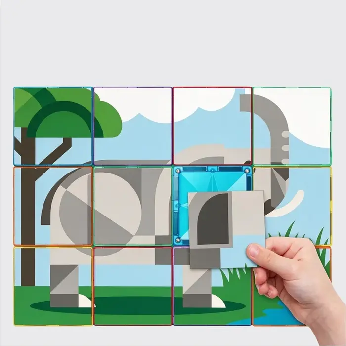 Coblo Magnetische tegels - Toppers Dieren - 60 stuks