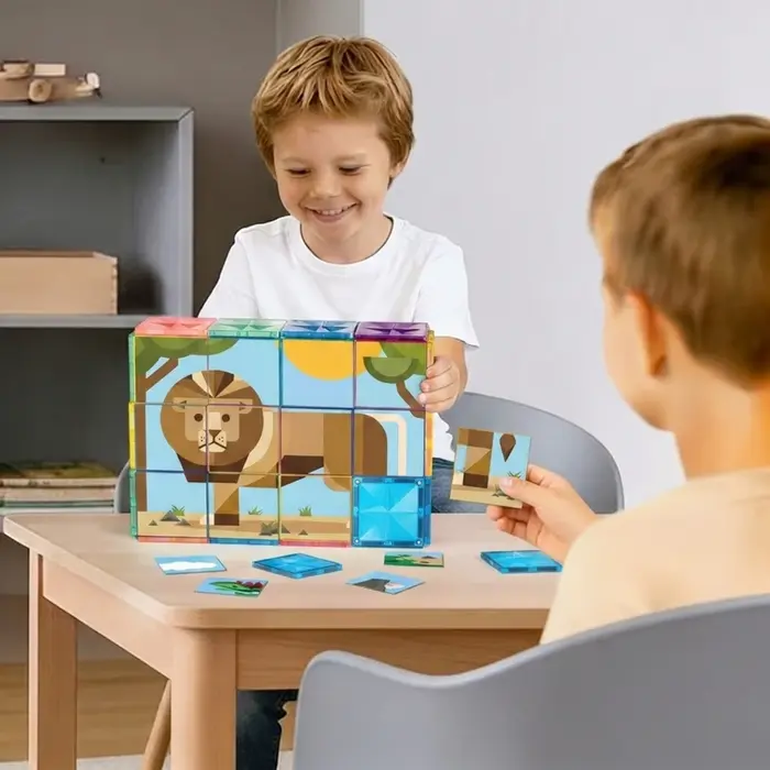 Coblo Magnetische tegels - Toppers Dieren - 60 stuks