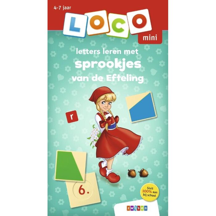 Loco Pakket - letters en cijfers leren met sprookjes van de Efteling - basisdoos met 2 oefenboekjes (mini)