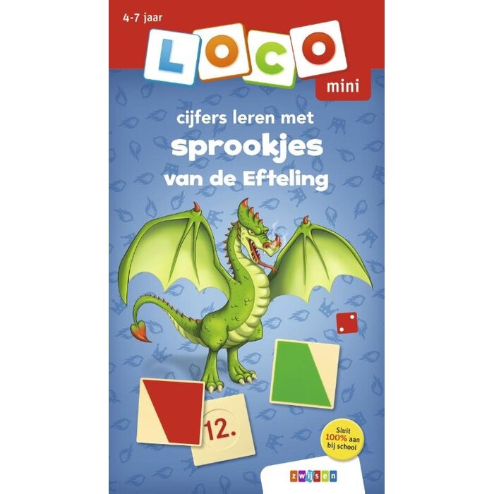 Loco Pakket - letters en cijfers leren met sprookjes van de Efteling - basisdoos met 2 oefenboekjes (mini)