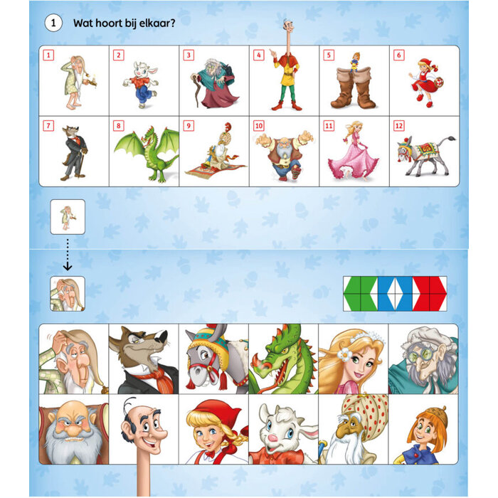 Loco Pakket - letters en cijfers leren met sprookjes van de Efteling - basisdoos met 2 oefenboekjes (mini)