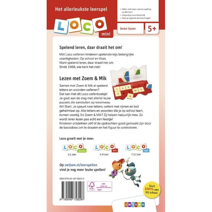 Loco Zoem & Mik leren lezen - AVI start (mini)