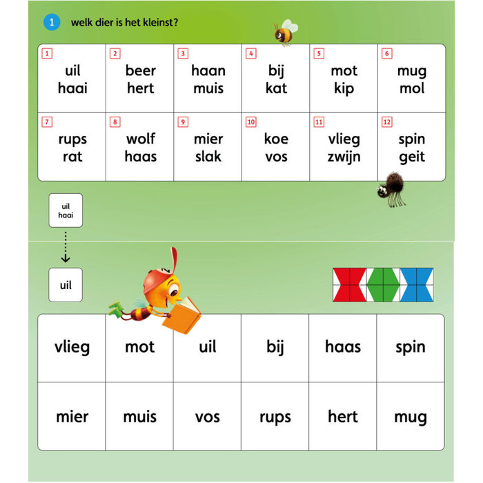 Loco Pakket - Zoem & Mik leren lezen - basisdoos met 2 oefenboekjes (mini)