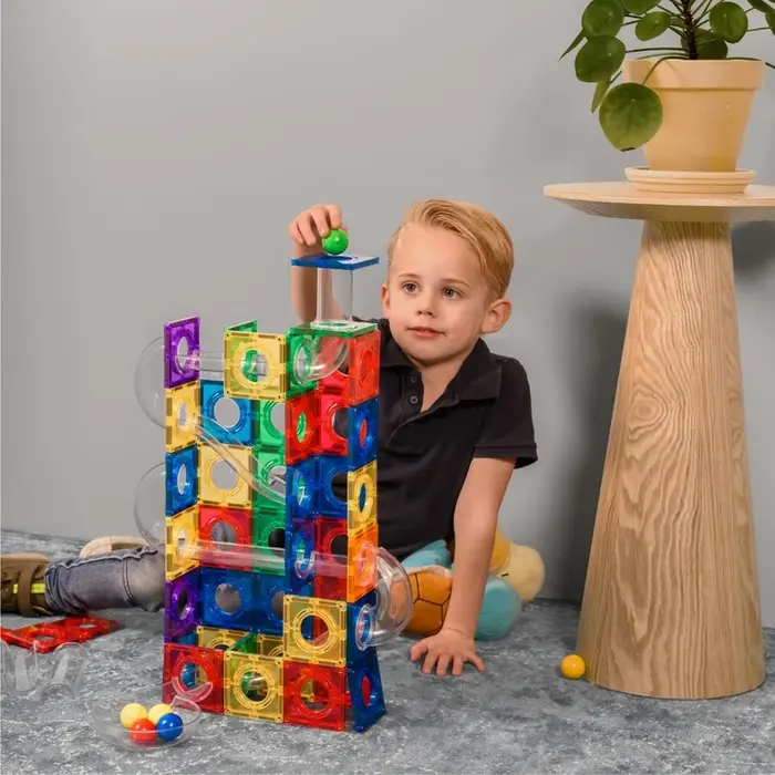 Coblo Magnetische tegels - Classic Knikkerbaan - 100 stuks