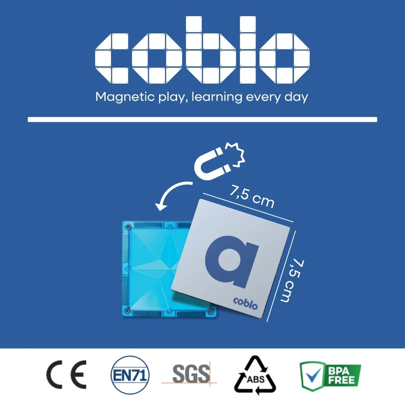 Coblo Magnetische tegels - Toppers Letters - 60 stuks