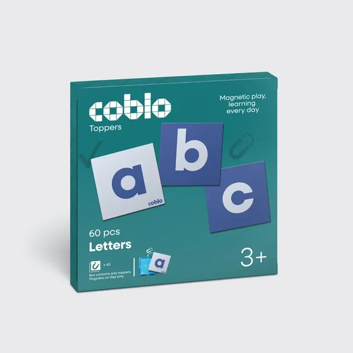 Coblo Magnetische tegels - Toppers Letters - 60 stuks