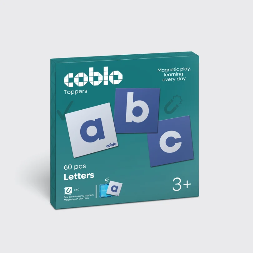 Coblo Magnetische tegels - Toppers Letters - 60 stuks