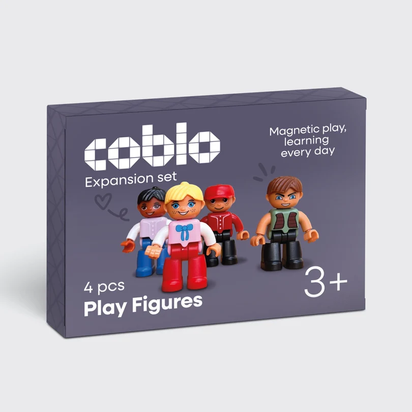 Coblo Magnetische tegels - mini figuren (4 stuks)
