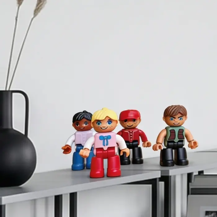 Coblo Magnetische tegels - mini figuren (4 stuks)