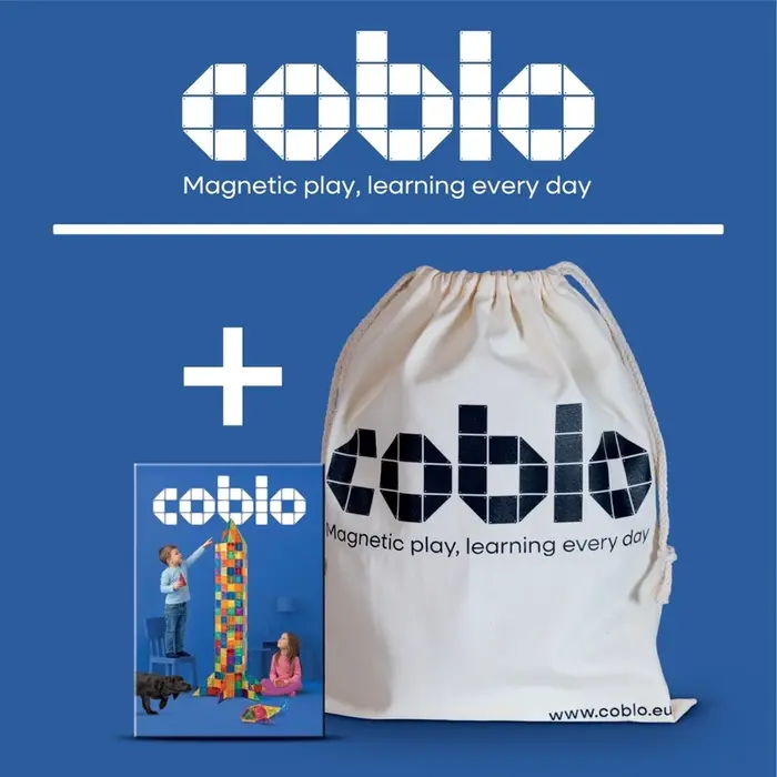 Coblo Magnetische tegels - Pastel Knikkerbaan - 100 stuks