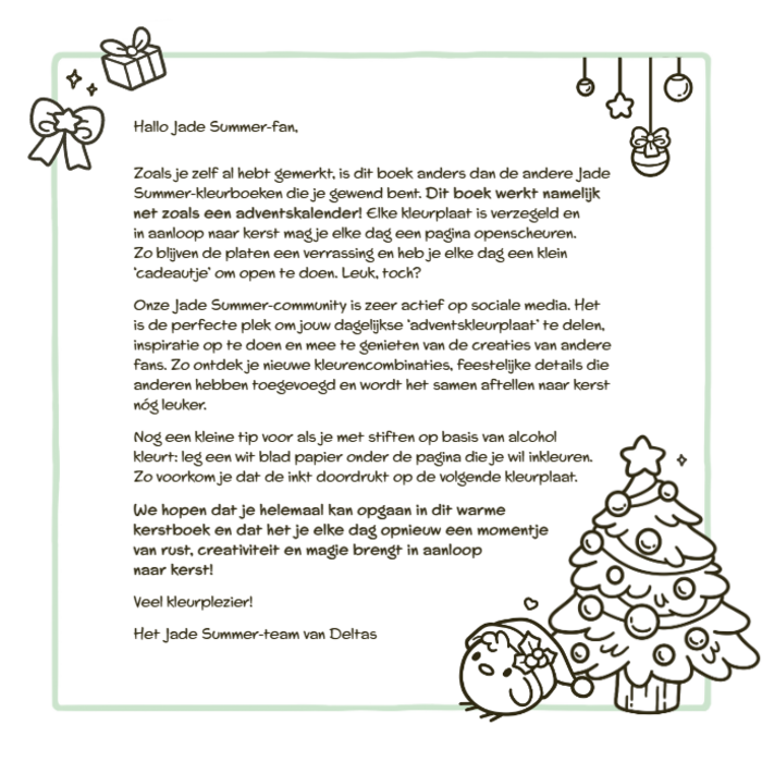 Deltas Comfy kleurboek - Cozy Christmas - adventkalender