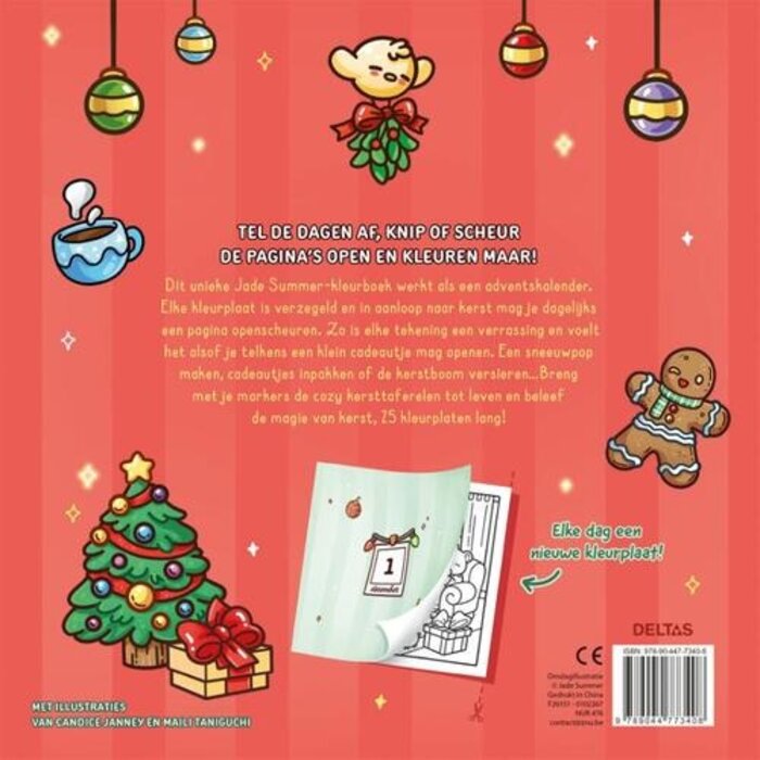 Deltas Comfy kleurboek - Cozy Christmas - adventkalender