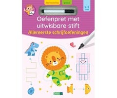 Deltas Oefenpret met uitwisbare stift - allereerste schrijfoefeningen (4-5 jaar)