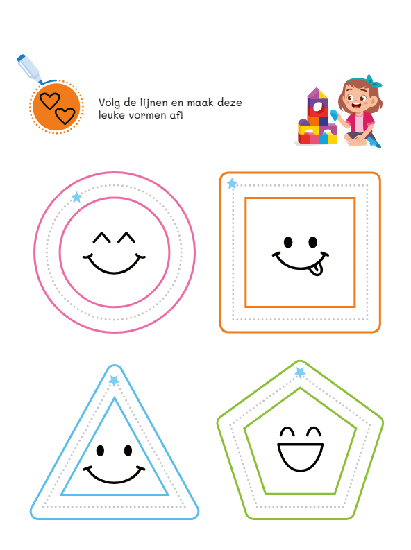 Deltas Oefenpret met uitwisbare stift - allereerste schrijfoefeningen (4-5 jaar)