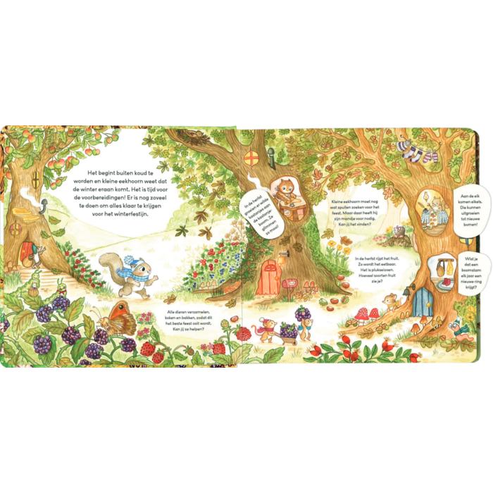 Deltas Kartonboek met flapjes - feest in het bos