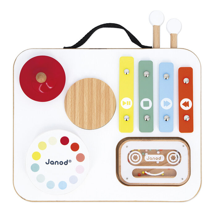 Janod Confetti - muziektafel Baby - houten speelgoed