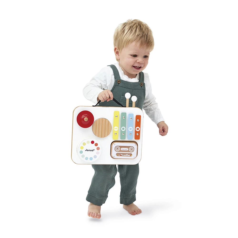 Janod Confetti - muziektafel Baby - houten speelgoed