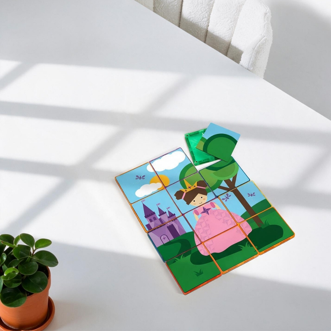 Coblo Magnetische tegels - Toppers Prinsessen - 60 stuks
