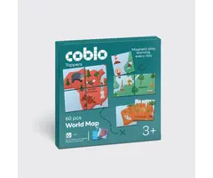 Coblo Magnetische tegels - Toppers Wereldkaart - 60 stuks