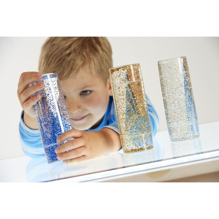 Sensorisch speelgoed - 3 tubes - glitter storm