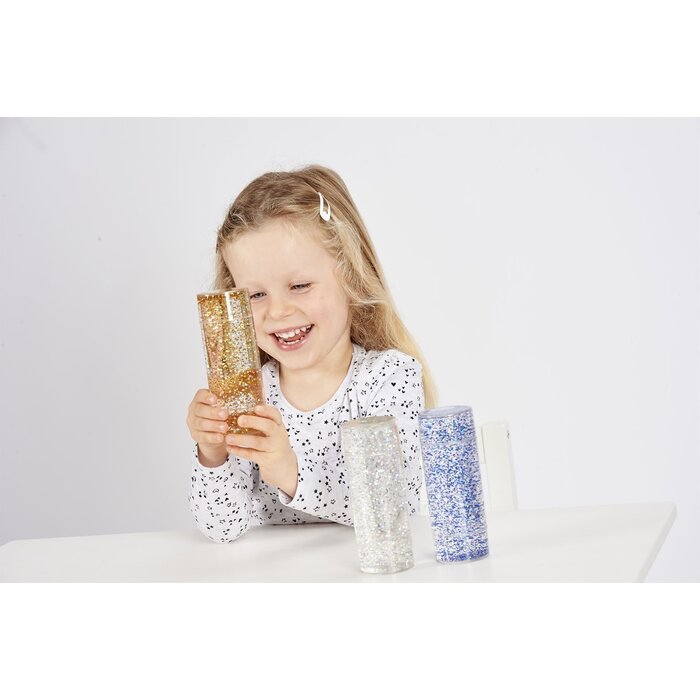 Sensorisch speelgoed - 3 tubes - glitter storm