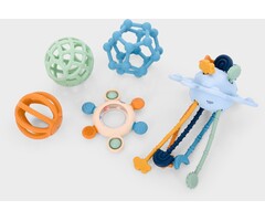 Sensorisch speelgoed - Silisoft set - blauw