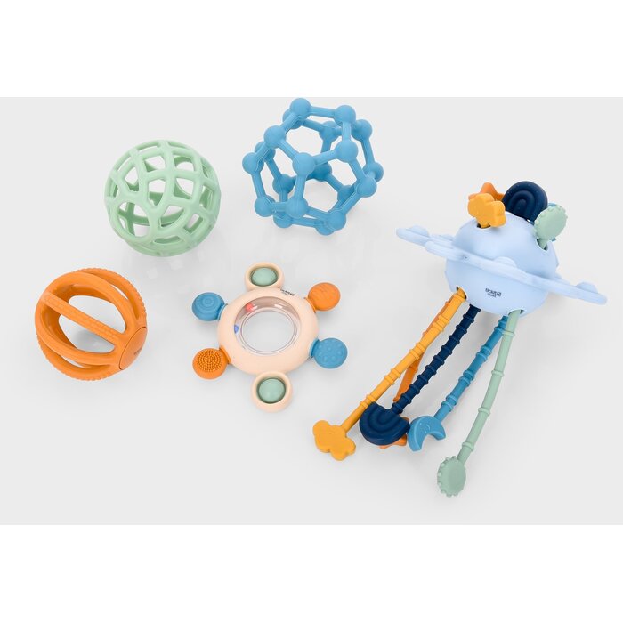 Sensorisch speelgoed - Silisoft set - blauw