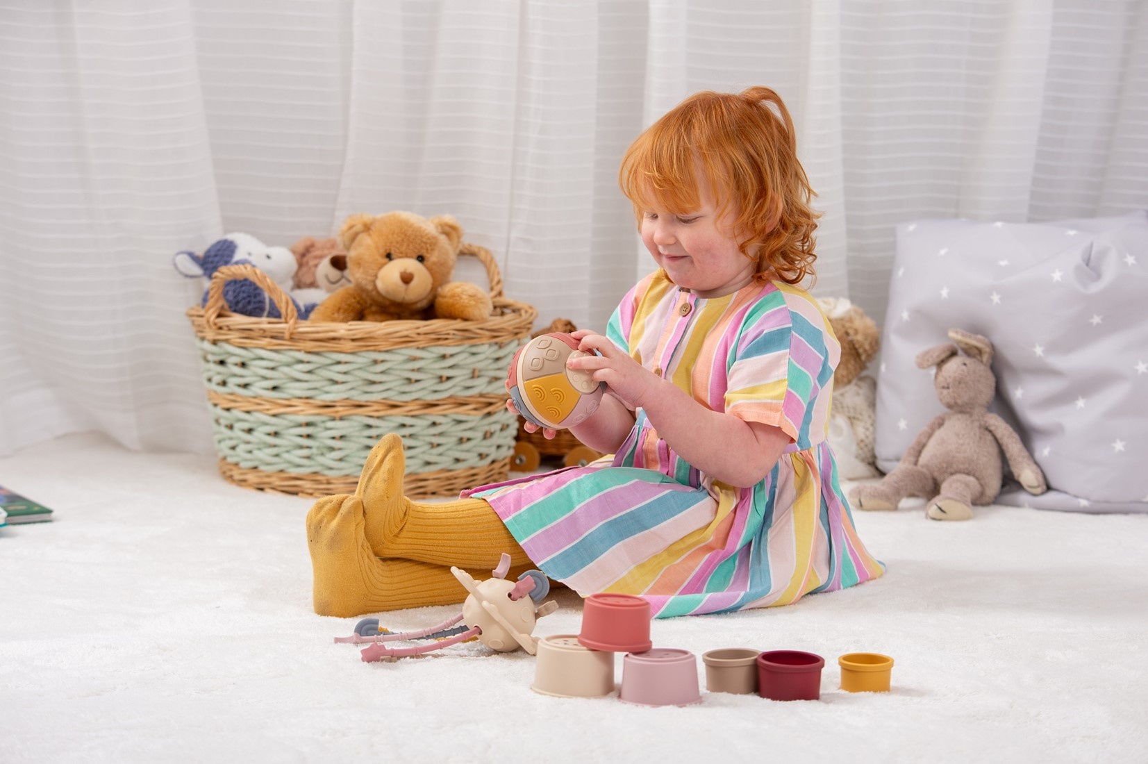 Sensorisch speelgoed - Silisoft set - beige
