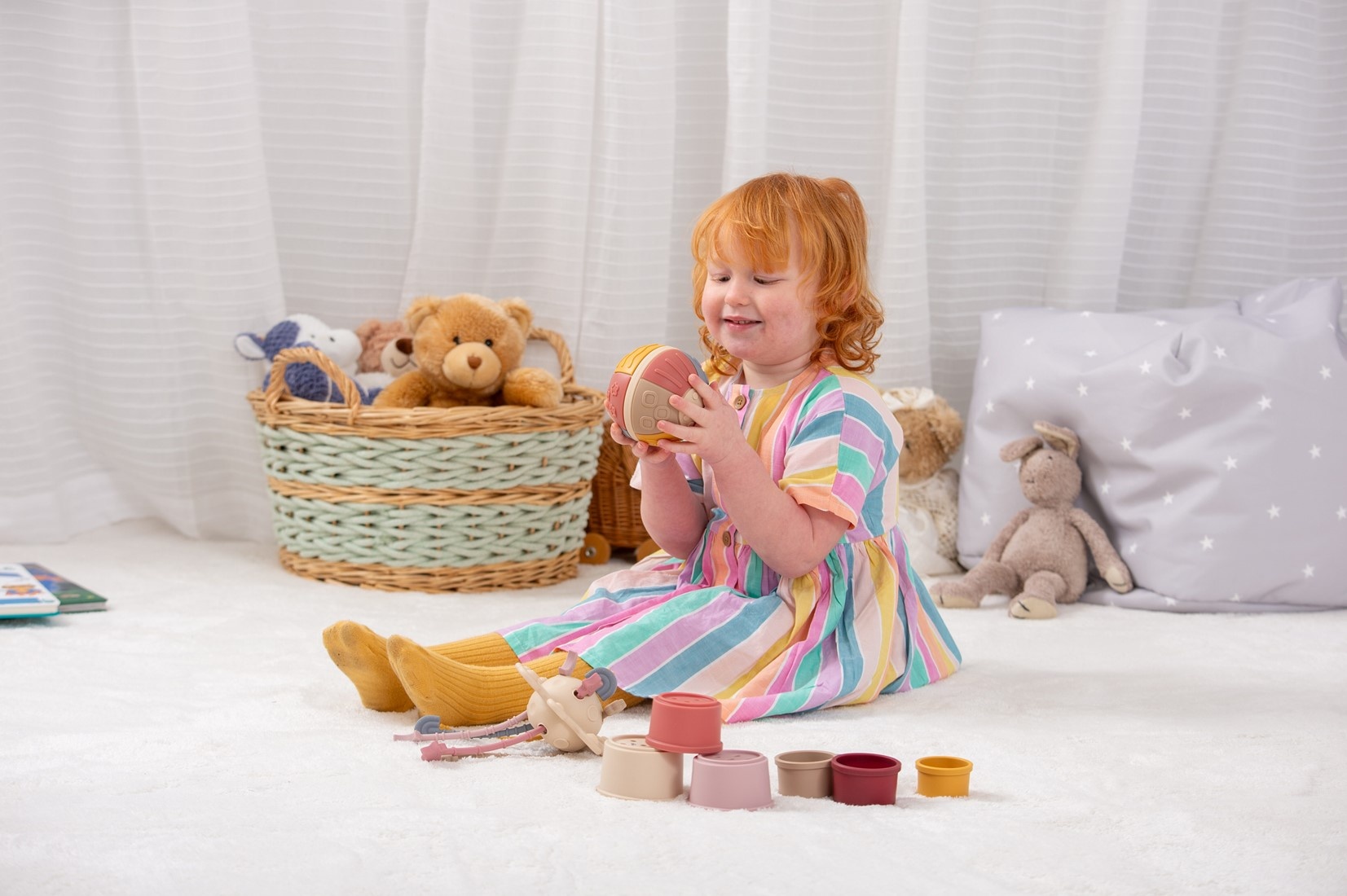 Sensorisch speelgoed - Silisoft set - beige