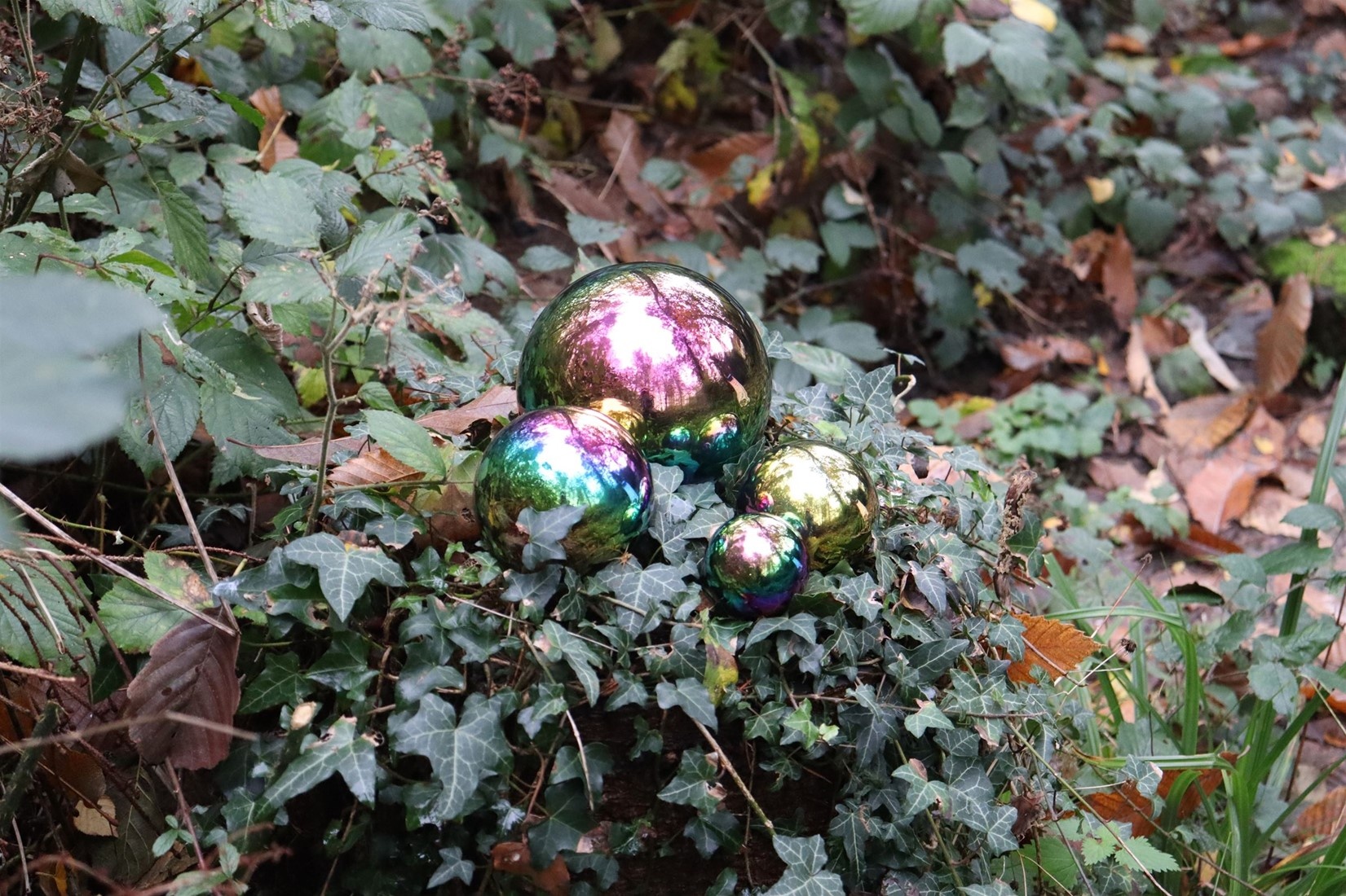 Sensorisch speelgoed - reflecterende kleurballen - 4 stuks