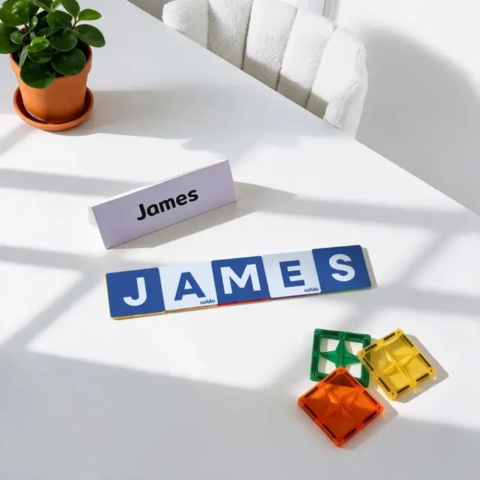 Coblo Magnetische tegels - Toppers Hoofdletters - 60 stuks