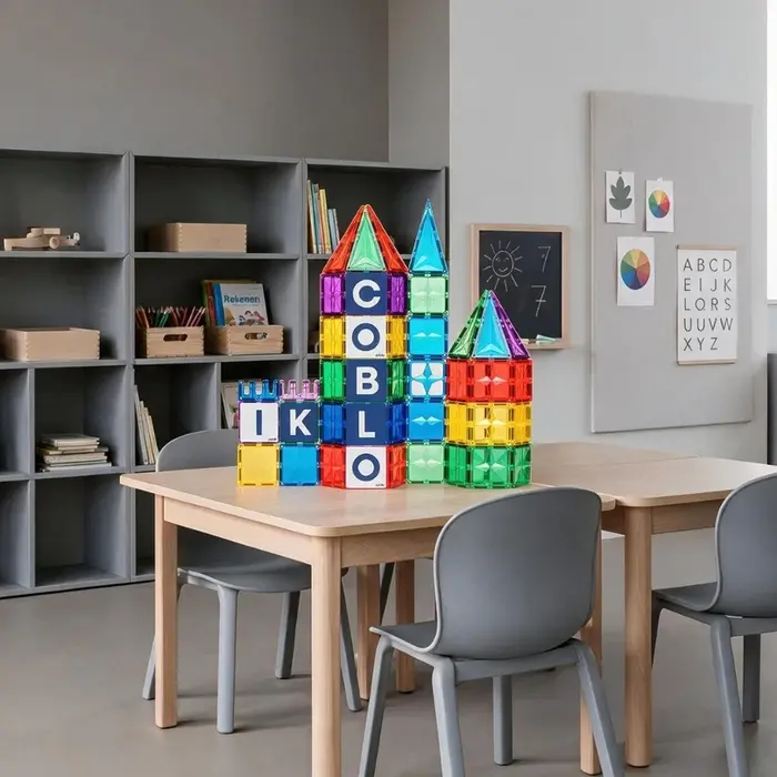 Coblo Magnetische tegels - Toppers Hoofdletters - 60 stuks