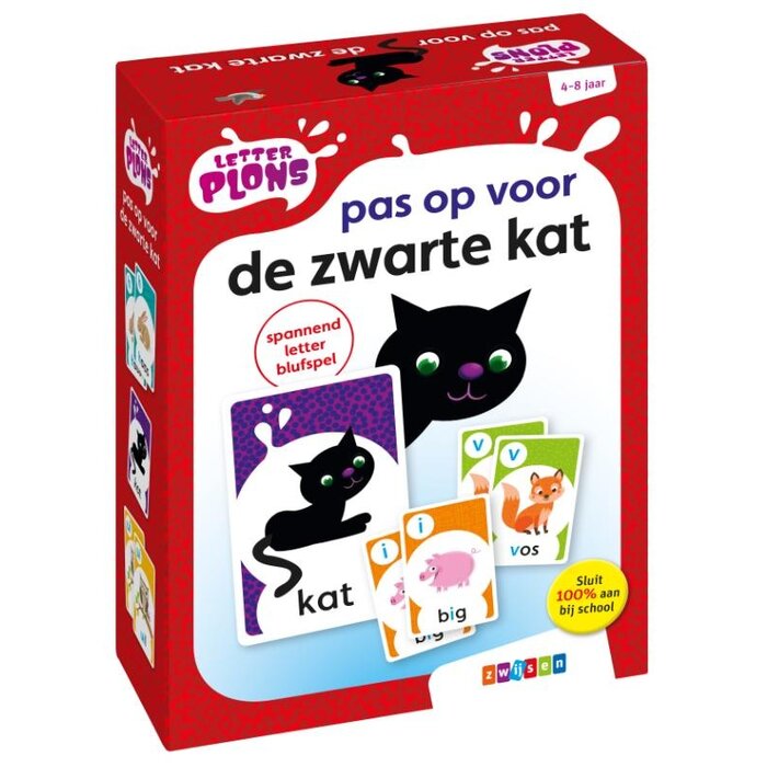 Letterplons Letterspel - Pas op voor de zwarte kat