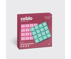 Coblo Magnetische tegels - Pastel Basisplaten - 2 stuks