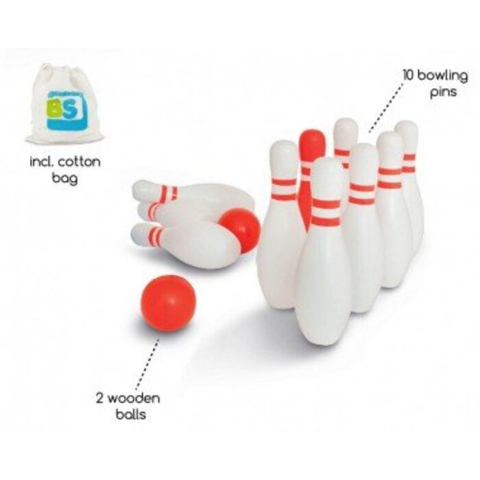 BS Toys Bowlingset (hout)