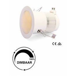 LED downlight 8W incl aansluitsnoer 3mtr (warm wit)