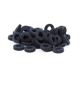 Natural Felt rings Tinged Dark Blue