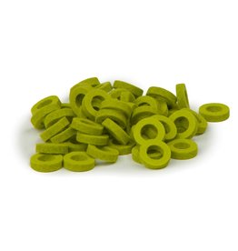 Natural Felt rings Lime