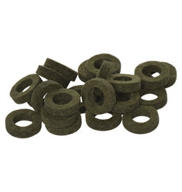 Natural Felt rings Tinged with Green