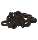 Natural Felt rings Tinged with Brown