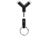 HI-Jack Headphone plug/splitter Black