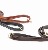 Shires Gevoerde lederen honden halsband met bijpassende riem (SET PRIJS)