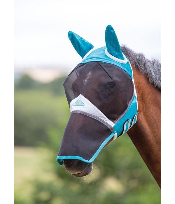 Shires FlyGuard Pro Fijnmazig Vliegenmasker met oren en neusflap