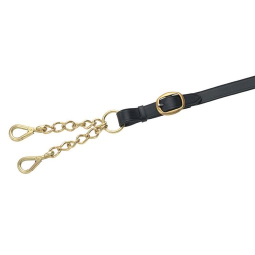 Blenheim Blenheim Lederen Leidteugel met Kleine Newmarket Ketting