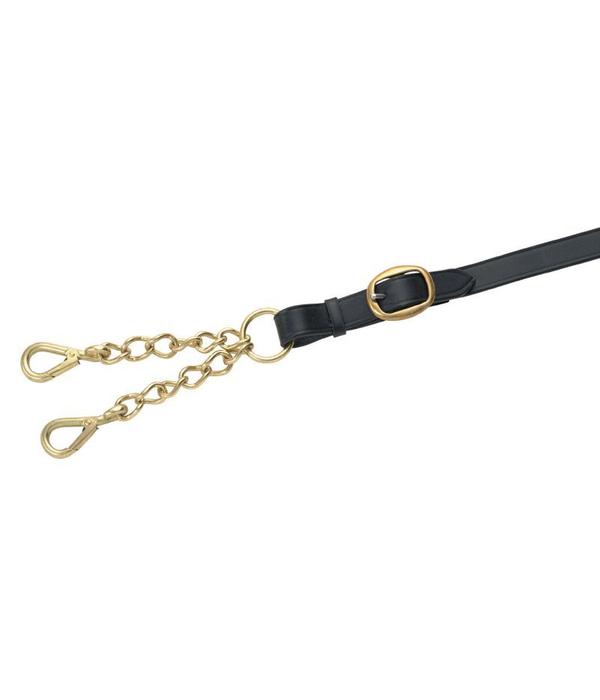 Blenheim Blenheim Lederen Leidteugel met Kleine Newmarket Ketting