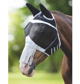 Shires FlyGuard Pro fijnmazig vliegenmasker met neusstrings en oren